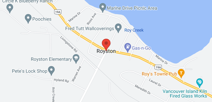 map of 3904 ROYSTON ROAD